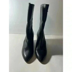 Black Leather Women's Boots